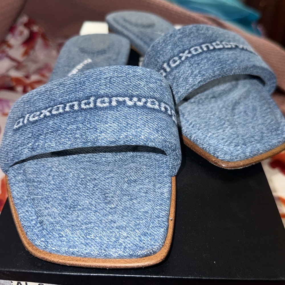 Alexandra Wang size 8.5 sandals  Indigo  VY Sandal